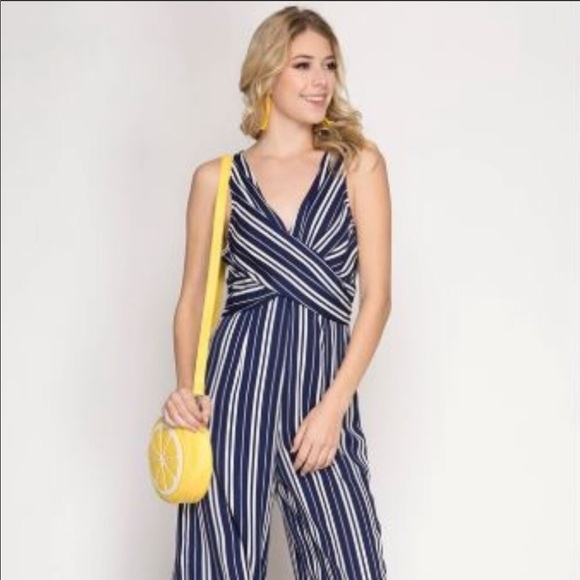 Striped Jumpsuit - Picture 2 of 5